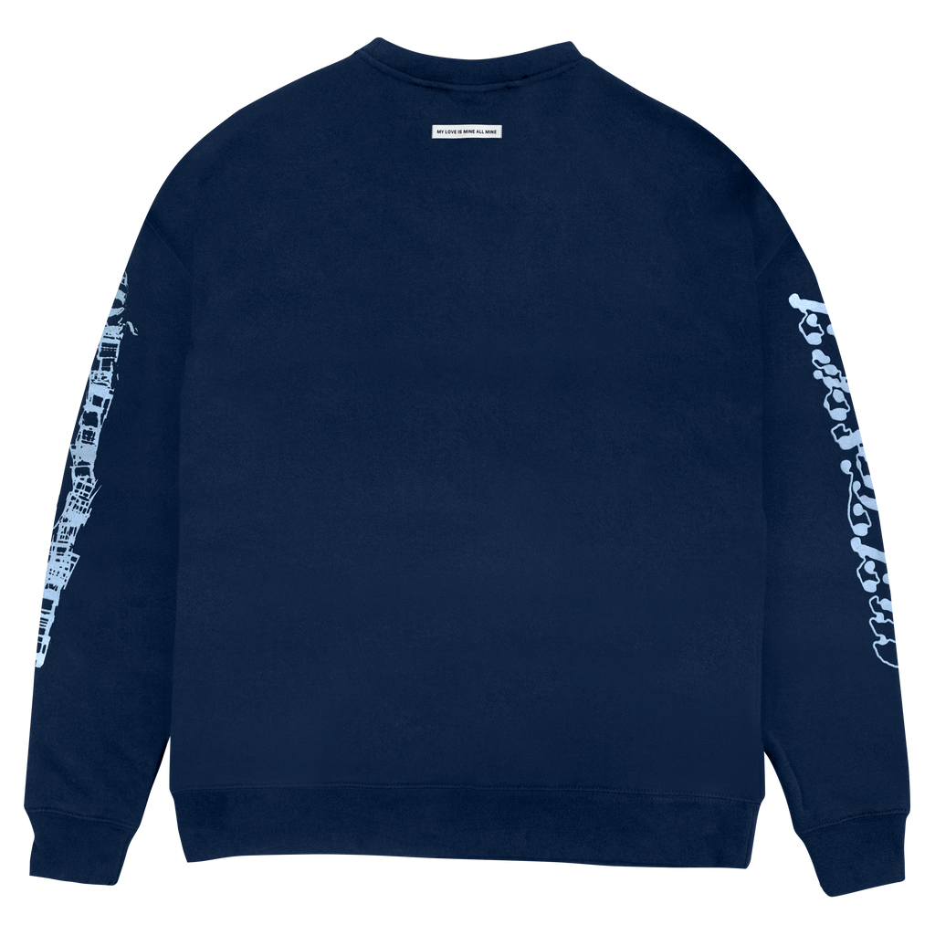 My Love Mine All Mine Drop Shoulder Crewneck (Navy)