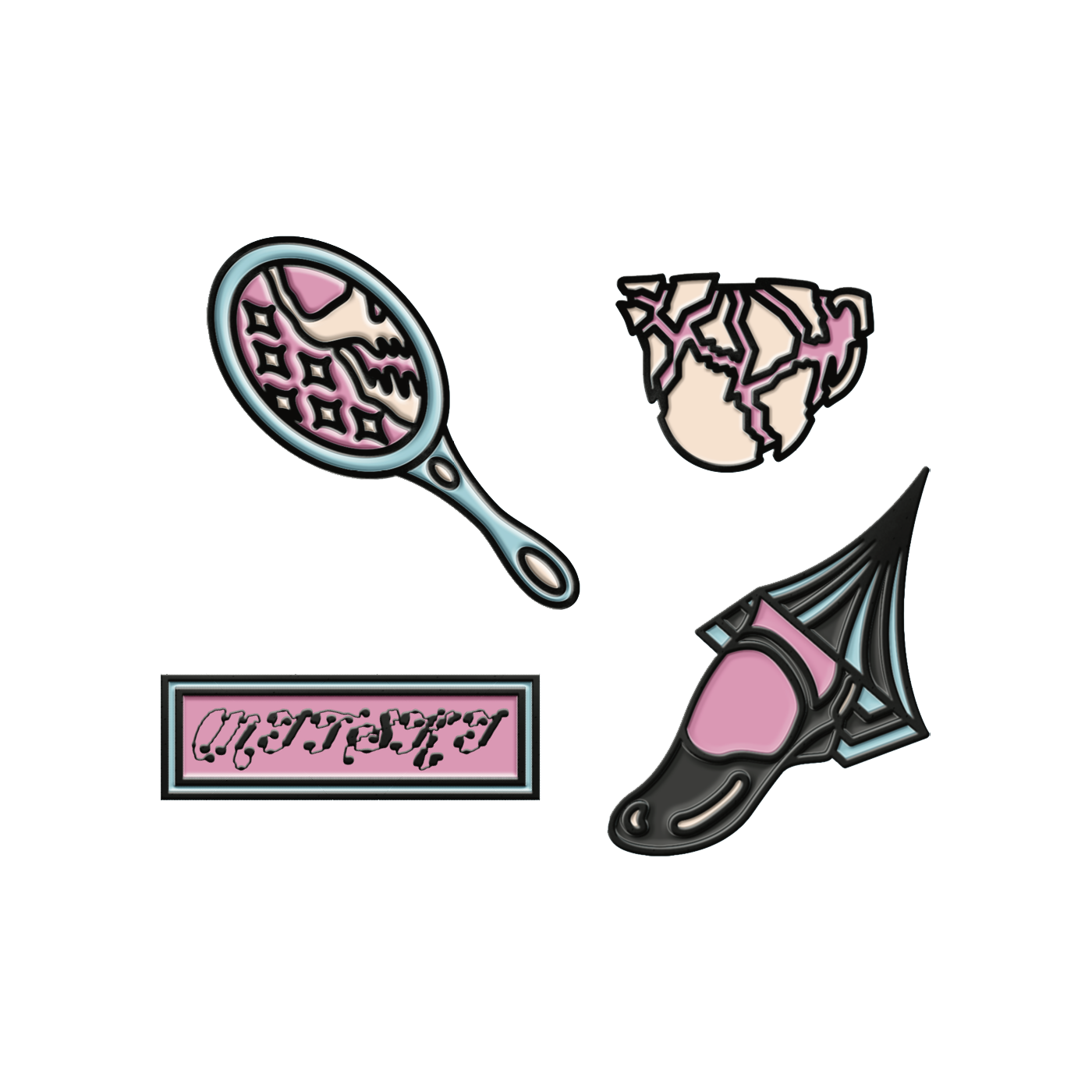 The Land Enamel Pin Set